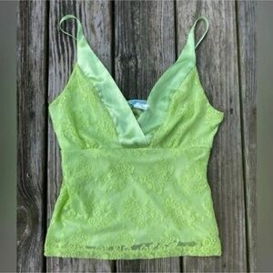 Green Bustier Camisole Top